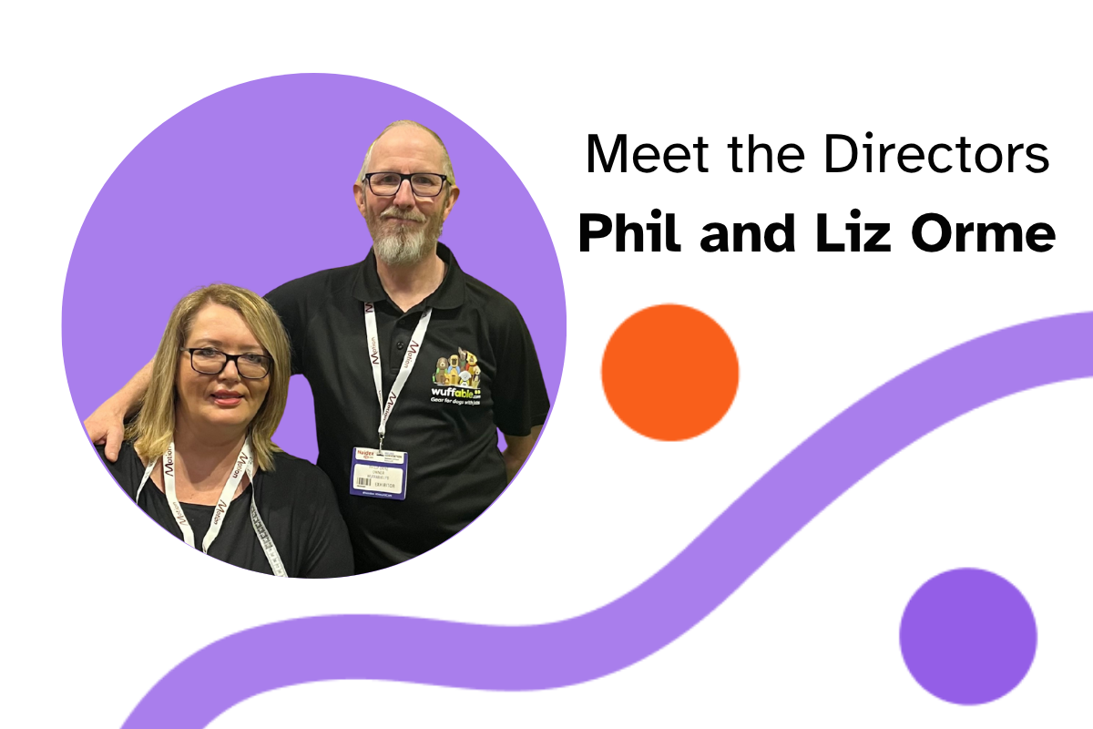 Photo shows Phil and Liz Orme, Directors of Wuffable